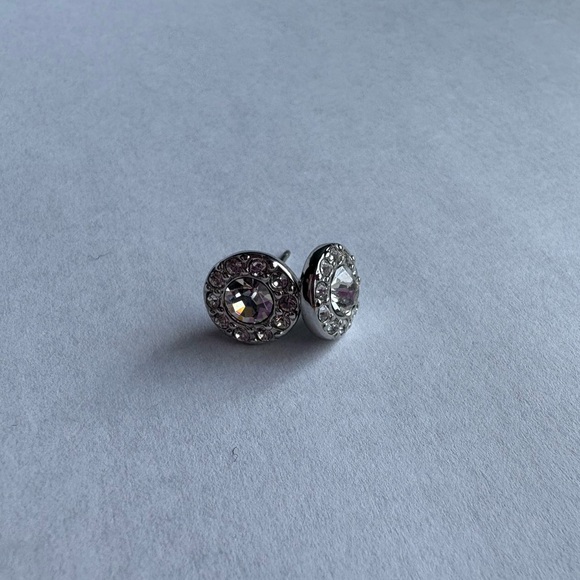 Givenchy Jewelry - Givenchy Silver Crystal Stud Earrings